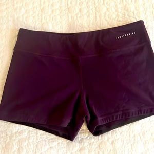 No-Ride Booty Shorts in Eggplant/Purplish Color
